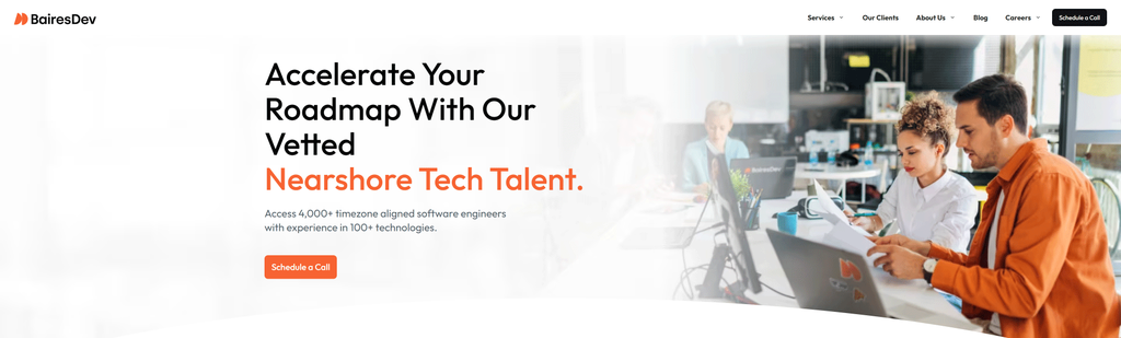 BAIRES-DEV Website Header