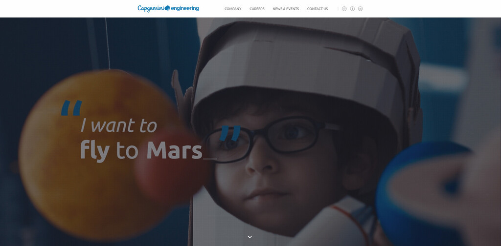 Capgemini Website Header