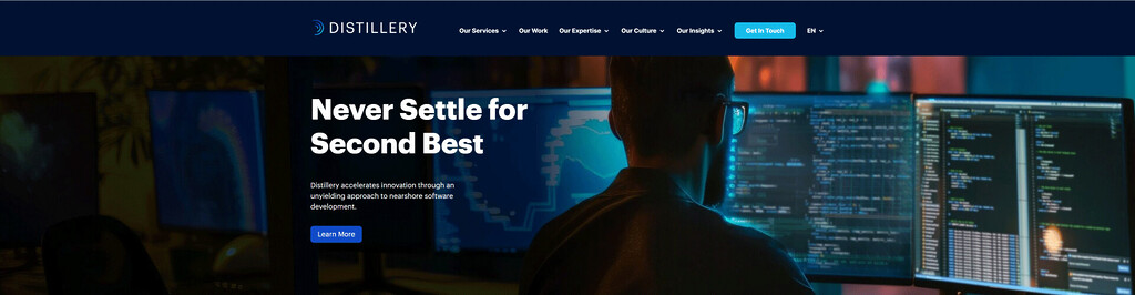 Distillery Website Header