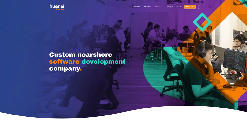 Huenei Website Header