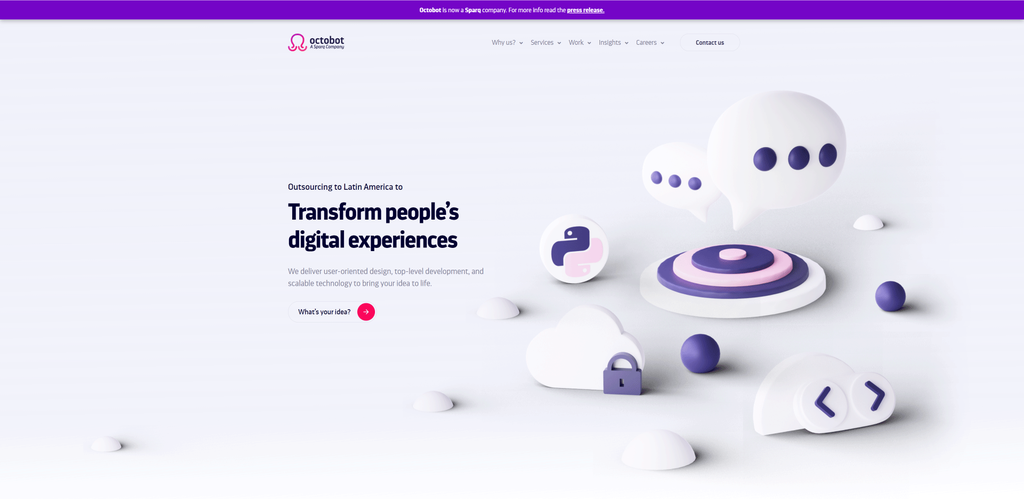 Octobot Website Header