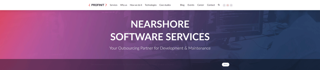 Profinit Website Header