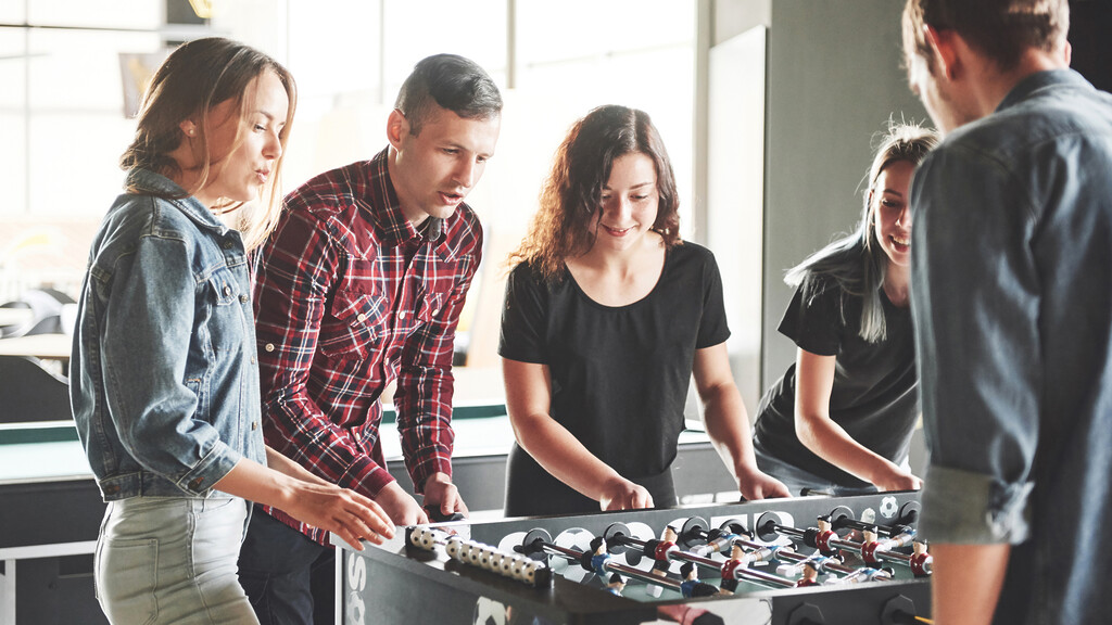 Play games at the office