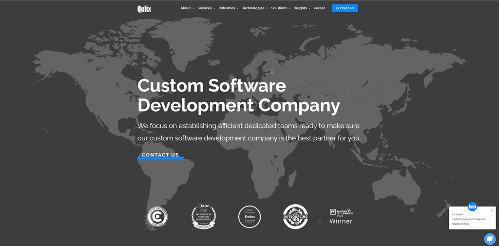 Qulix Website Header