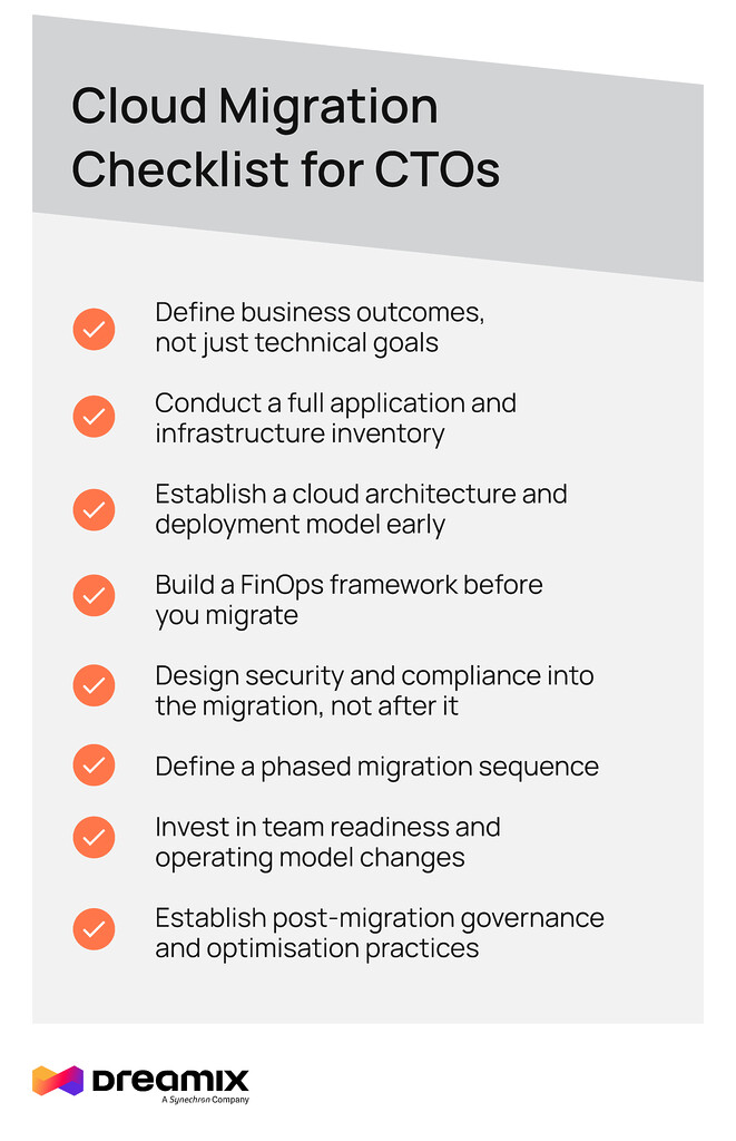 cloud migration checklist for CTOs
cloud migration strategy, cloud migration process