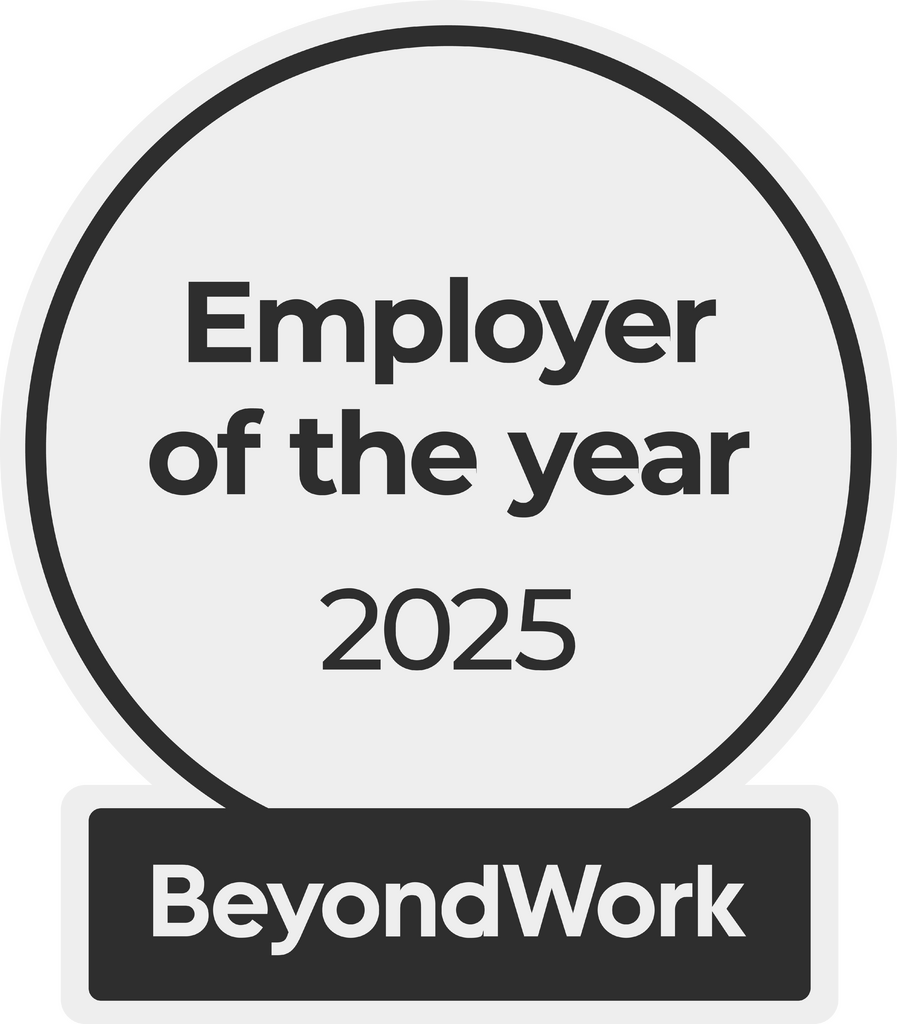 EN BW Badge 25 Light - Custom Insurance Software Development Company 11 Employer of the Year 2025